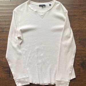 Vince Off-White Textured Knit Top